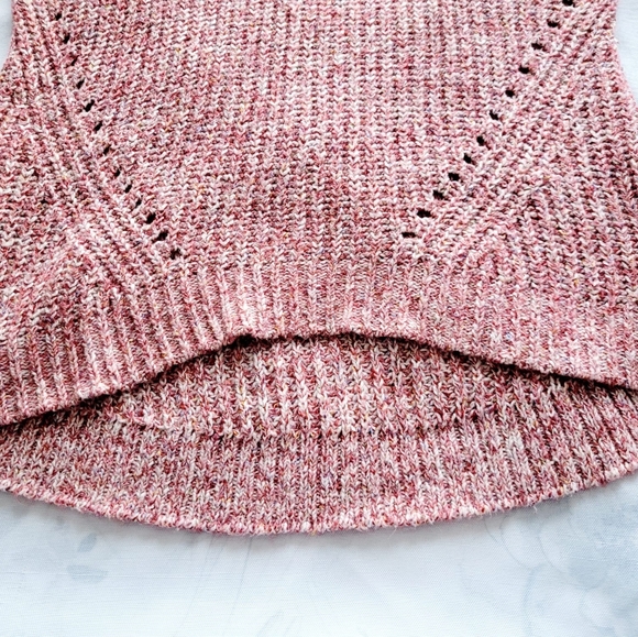Universal Thread Women's Chunky Knit Cotton/Wool Blend Sweater, Pink, Medium - Picture 10 of 12
